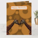 Recherche de africains vœux cartes Girafe