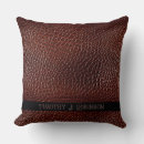 Recherche de faux cuir coussins Vintage