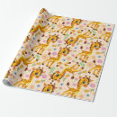 Recherche de girafe papier cadeau Baby