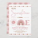 Recherche de boho girl 1ans anniversaire invitations Arc en ciel