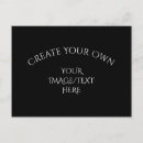 Recherche de votre propre image cartes postales Noir