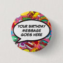 Recherche de kid birthday badges Colorful