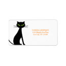 Recherche de cat étiquettes adresse retour Noir