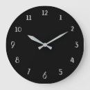 Recherche de nombres noirs horloges Blanc