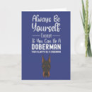 Recherche de dobermann vœux cartes Mignon