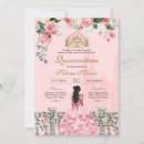 Recherche de rose princesse invitations Rose et or
