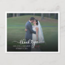 Recherche de mariage remerciements cartes postales Typographie