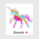 Recherche de chevaux colorés autocollants Licorne