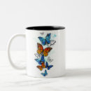 Recherche de papillon orange tasses Illustration