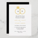 Recherche de anneaux mariage invitations Minimaliste