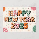 Recherche de new year cartes postales Typographie