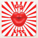 Suche nach rote lippen untersetzer Kuss