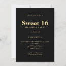 Recherche de fête du 16ème invitations Élégant