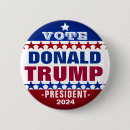 Recherche de campagne de donald trump badges Élection