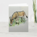 Recherche de âne vœux cartes Aquarelle