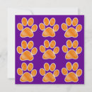 Recherche de patte animale invitations Violet