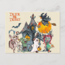 Recherche de monstre effrayant cartes postales Enfants
