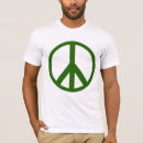 Recherche de paix verte tshirts Paisible