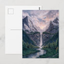 Suche nach friedliche landschaft postkarten Wasserfall
