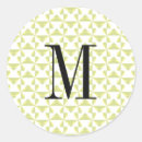 Recherche de motif abstrait moderne autocollants Monogramme