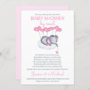 Recherche de pink elephant baby shower invitations Mother to be