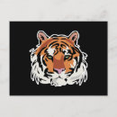 Recherche de visage tigre cartes postales Chat