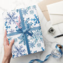 Recherche de flocon neige papier cadeau Rétro