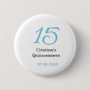 Recherche de quinceanera badges Joyeux 15e anniversaire