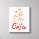 Suche nach lustige typografie leinwandbilder Kaffee