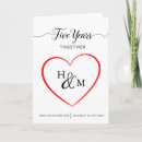 Suche nach 5 hochzeitstag karten Fünf jahre