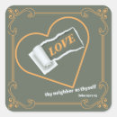 Recherche de papier déchiré autocollants Amour