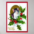 Recherche de noël de chat posters Neige