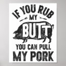 Recherche de porc de barbecue posters Drôle
