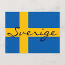 Recherche de suède drapeau cartes postales Sverige