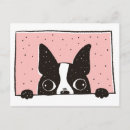 Suche nach boston terrier cartoon postkarten Hund