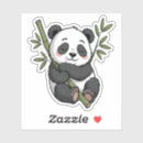 Recherche de dessin de panda autocollants Kawaii