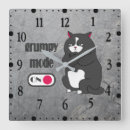 Recherche de gros chat horloges Animal
