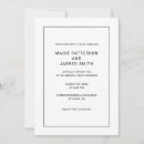 Recherche de classic mariage invitations Minimaliste