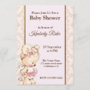 Recherche de ourson baby shower invitations Ours mignon