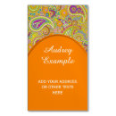 Recherche de paisley floral cartes visite Henné