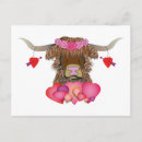 Recherche de coeurs de vache cartes postales Rose