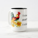 Recherche de rooster tasses Aquarelle