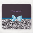 Recherche de léopard bleu tapis souris Girly
