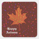 Recherche de automne heureux autocollants Feuille