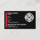 Recherche de pompiers cartes visite Professionnel