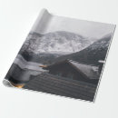 Suche nach schneebedeckte berge geschenkpapier Vintag