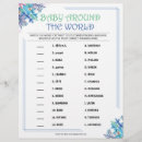 Recherche de autour du monde Baby shower