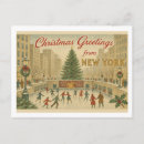 Suche nach weihnachten in new york poster Weihnachtspostkarte