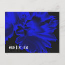 Recherche de bleu électrique cartes postales Fleur
