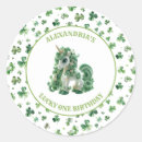 Recherche de trèfle vert autocollants Aquarelle